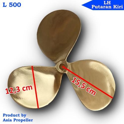 Propeller / Baling-Baling Kapal Kuningan Ukuran L 500 | Asia Propeller