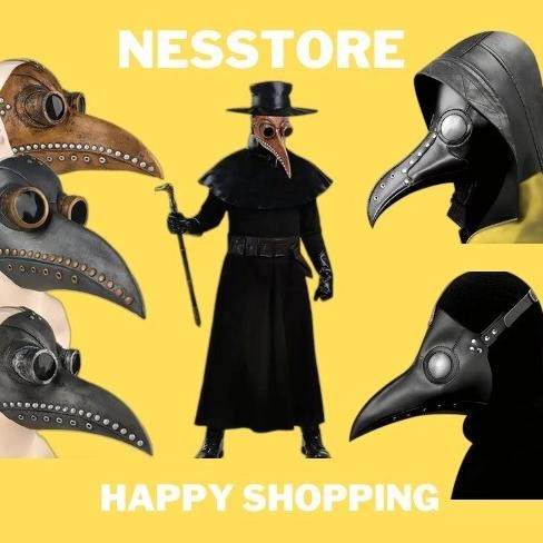 Topeng Burung Latex Plague Bird Doctor Halloween Mask