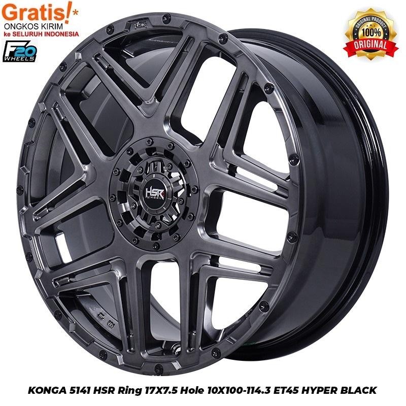 Velg Innova Xpander R17 Konga 5141 Hsr R17X75 H10X100-114,3 Et45 Hb