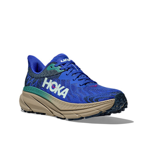 HOKA ONE ONE Challenger Atr 7 Wide Ultramarine Oceanic Sepatu Lari Pria - 1134499UNC