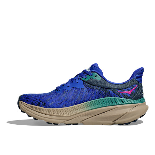 HOKA ONE ONE Challenger Atr 7 Wide Ultramarine Oceanic Sepatu Lari Pria - 1134499UNC