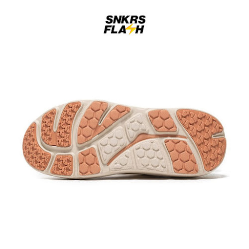 HOKA ONE ONE Bondi 8 B3Ls White Oat Milk Sepatu Lari Unisex - 1155351OKT - Size 42