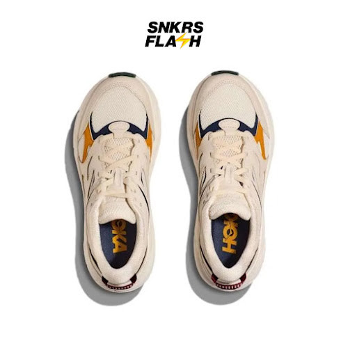 HOKA ONE ONE Clifton L Athletics Oat Milk Alabaster Sepatu Lari Unisex - 1160050OST - Size 40.7