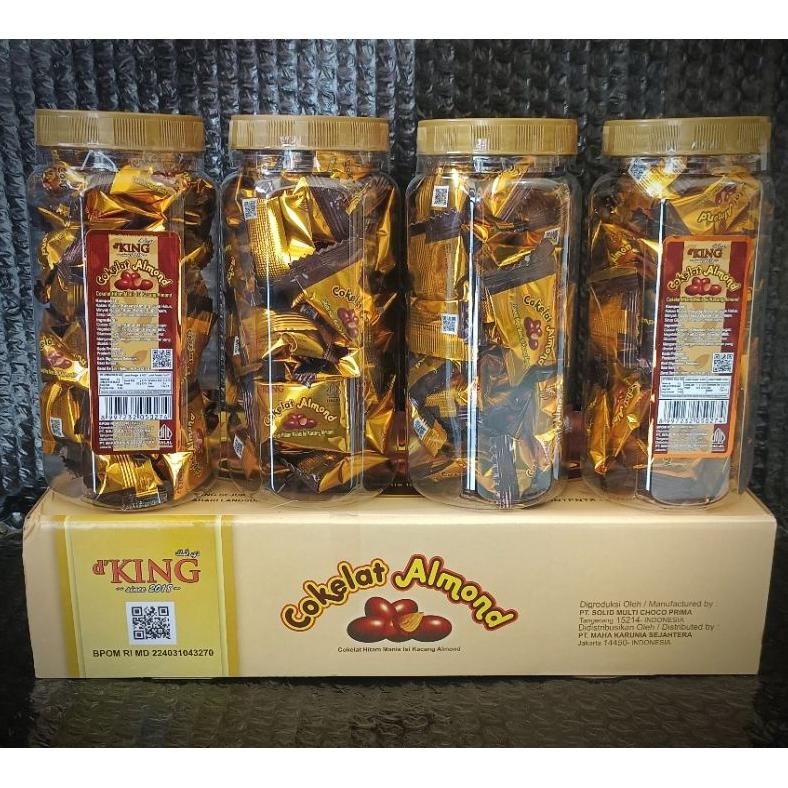 

Cokelat Almond King Musdalifah 1 dus ( isi 4 toples )