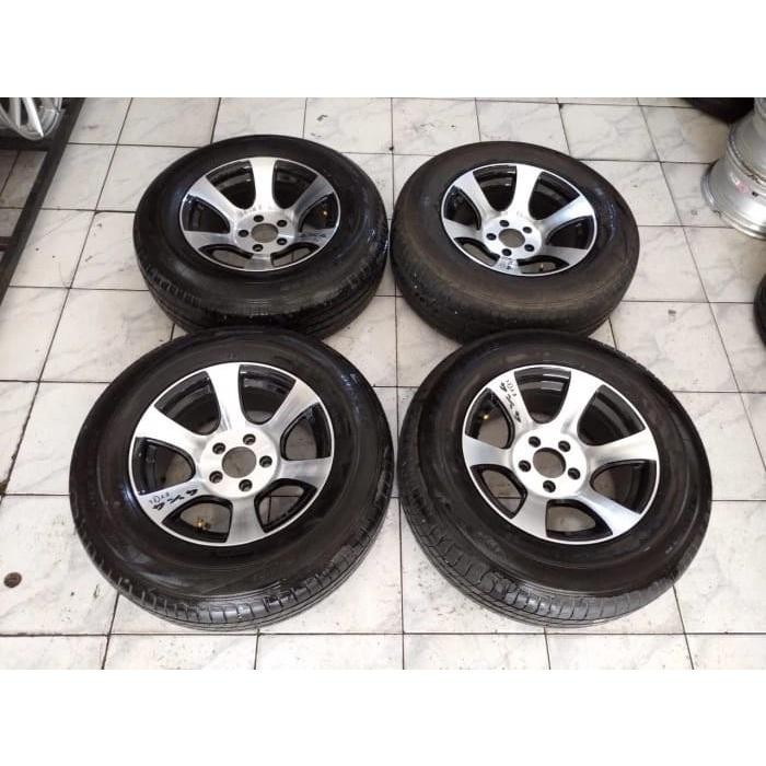 Velg Mobil Bekas Shoku Hsr Ring 15 Lebar 7 Lubang 5 Untuk Taruna, Ertiga, Xtrail, X-Over, Innova, Xp