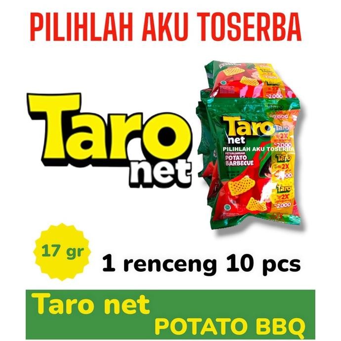 

Taro NET Snack POTATO BARBEQUE BBQ RENCENG - ( HARGA 1 DUS )