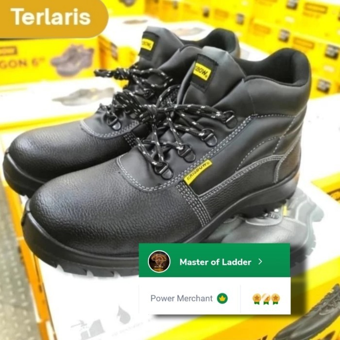 Krisbow Sepatu Safety Shoes Argon 6 Inch Sepatu Proyek Krisbow - 39 Murah