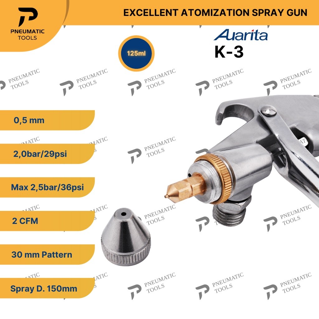 Spray Gun AUARITA K3 ORIGINAL - Excellent Atomization Spray Gun K-3