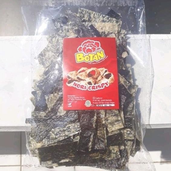 

Keripik / Kerupuk Nori Crispy - Seaweed Mentah 250 gr Botan Vegan & Vegetarian