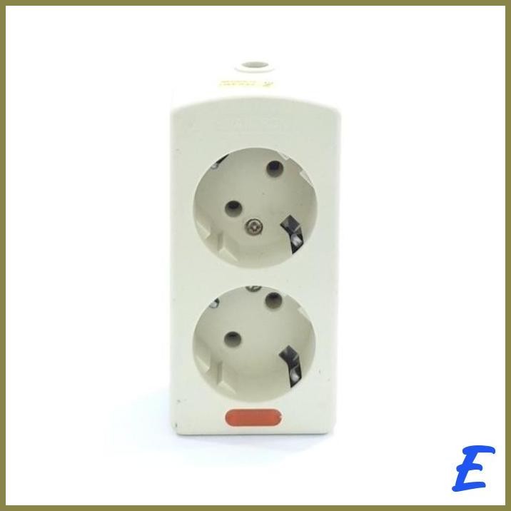 | BRC | COK TERMINAL STOP KONTAK COLOKAN LISTRIK 2 LUBANG KUNINGAN