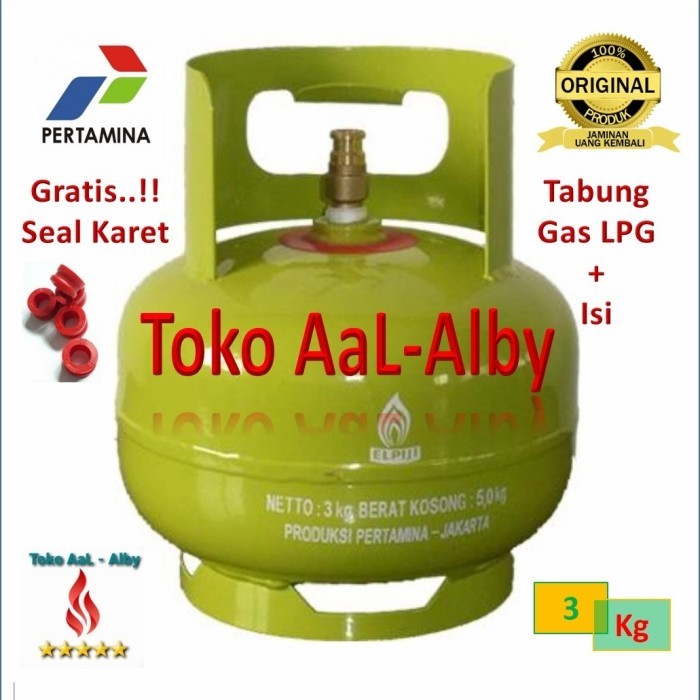 Murah Tabung Gas LPG/Elpiji/Melon 3kg - Plus Isi Non COD