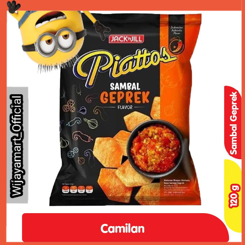 

Piattos Snack Kentang Sambal Geprek 120 g