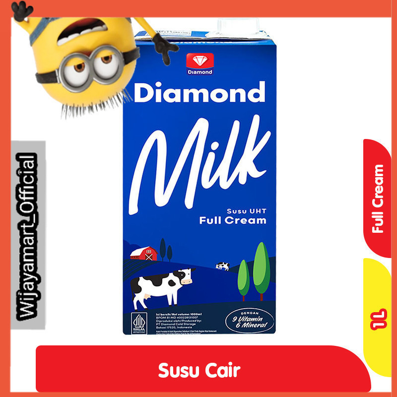 

Diamond Milk Susu UHT Full Cream Kotak 1 L