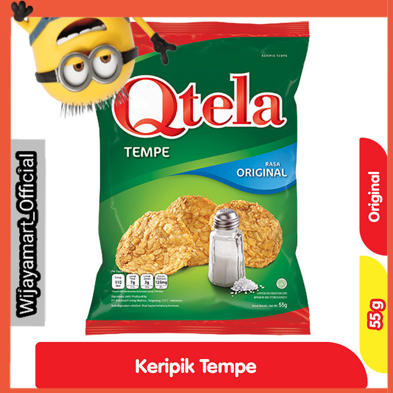 

Qtela Keripik Tempe Original 55 g