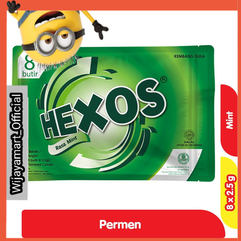 

HEXOS Permen Mint 8 x 2.5 g