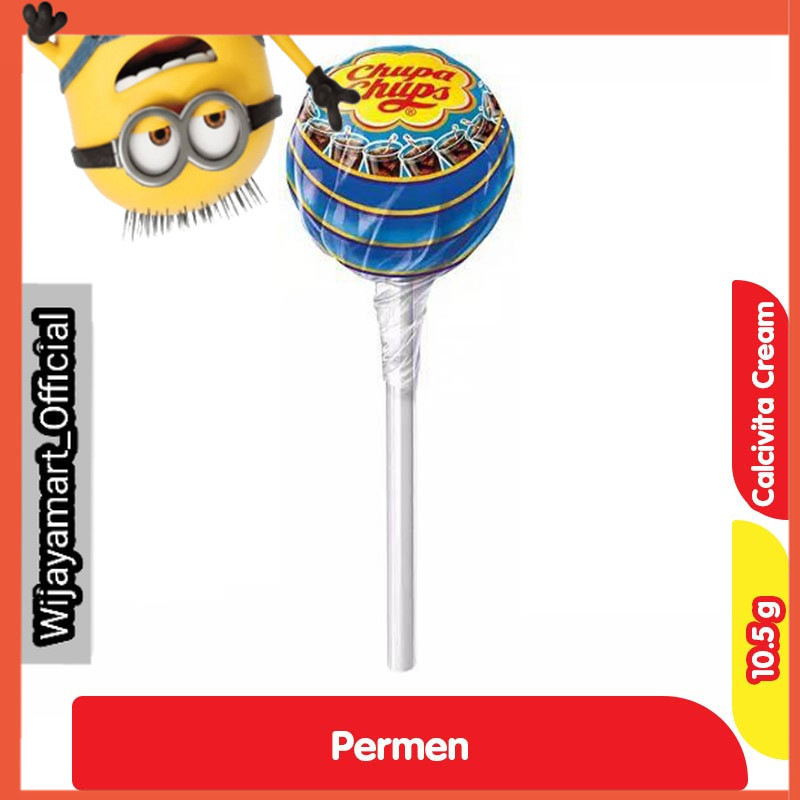 

Chupa Chups Permen Lolipop Krim Calcivita 10.5 g