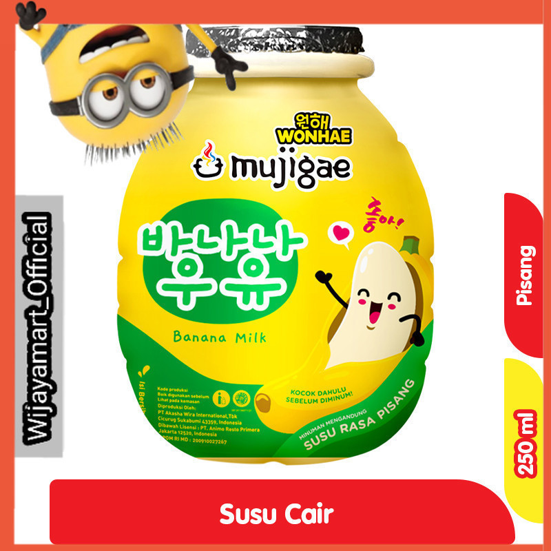 

Mujigae Susu Cair Rasa Pisang 250 ml