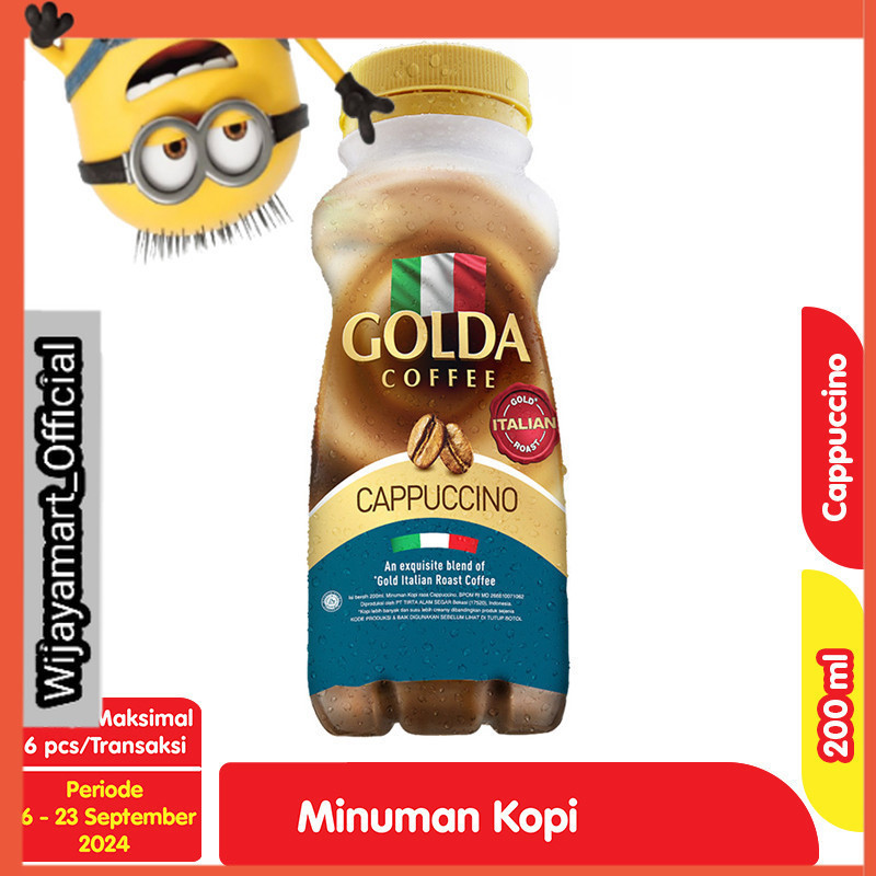 

Golda Minuman Kopi Cappucino Pet 200 ml