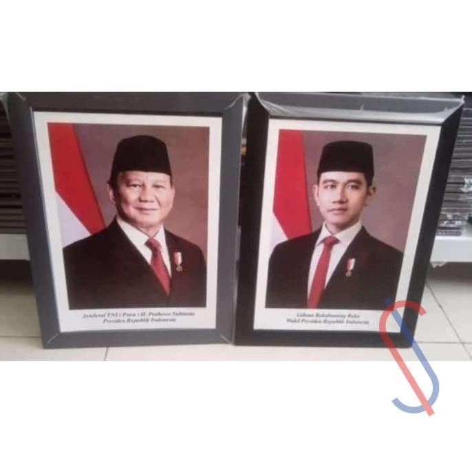 @@@@] Foto Presiden dan Wakil Presiden ukuran F4 / Poster Presiden dan Wakil Presiden