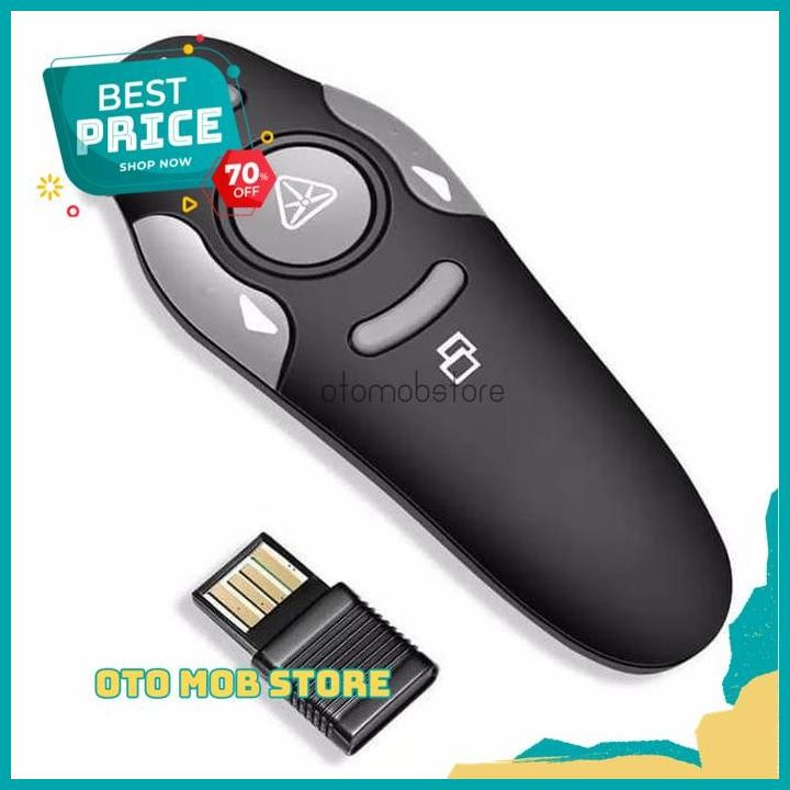 BEST PRODUK ALAT PRESENTASI LASER POINTER WIRELESS PRESENTER PROYEKTOR POWER POINT BY OTOMOB STORE H