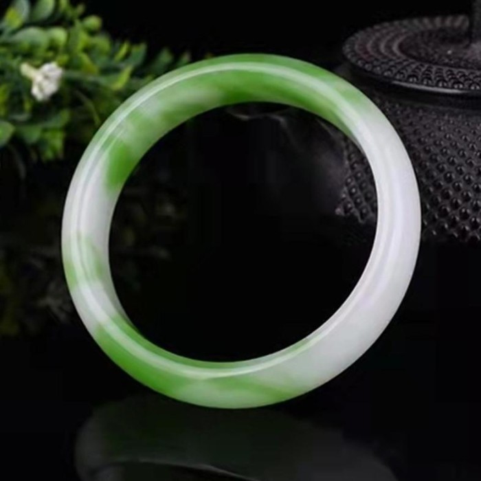 Readyyy Gelang Giok Garansi Asli Natural / Gelang Pria Wanita / Gelang Bangle / Gelang Kesehatan