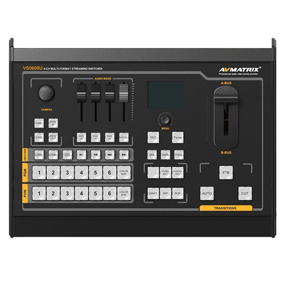 Avmatrix VS0605 6 CH Inputs Multi-Format Streaming Switcher