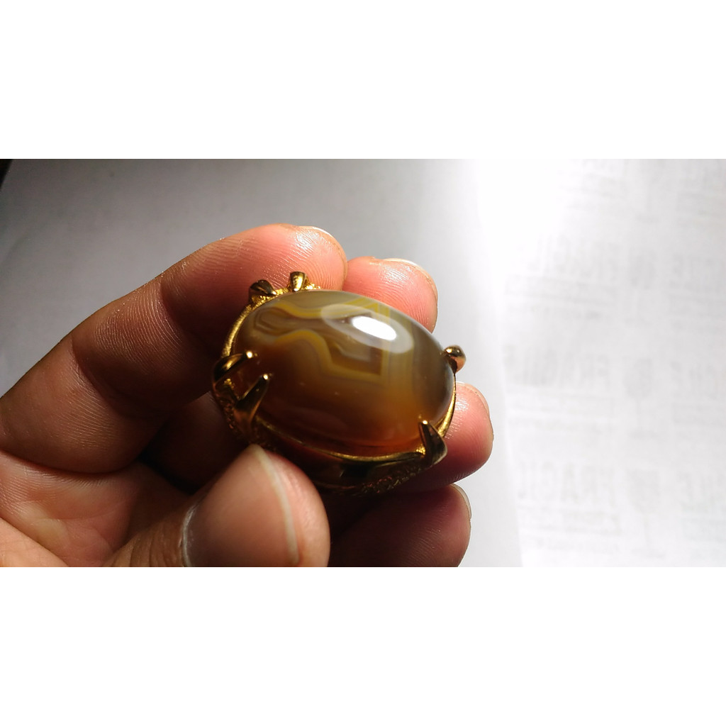Kalsedon Motif KANTONG SEMAR Kristal...  Unik dan Antik...  JUMBO...