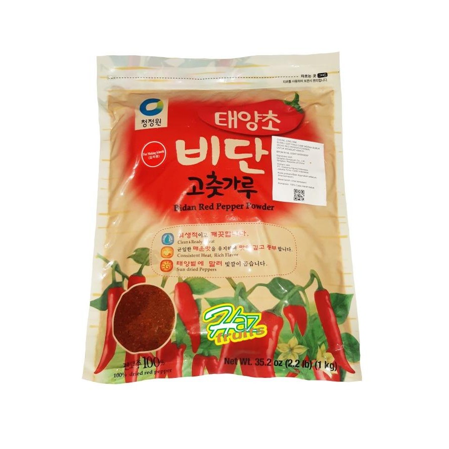 

Daesang Chung Jung One Gochugaru Bidan Red Pepper Powder 1 Kg - Cabe