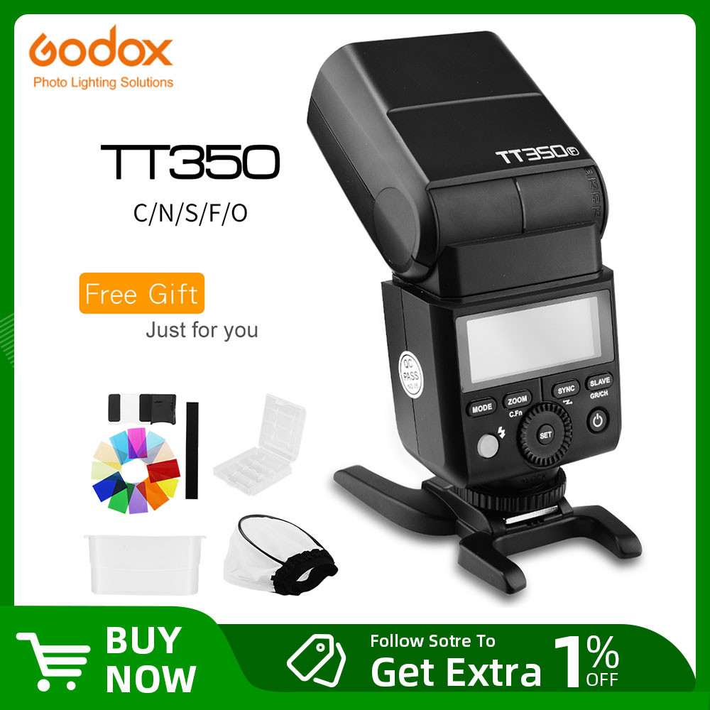 Godox TT350C TT350N TT350S TT350F TT350F TT350O Flash 2.4G