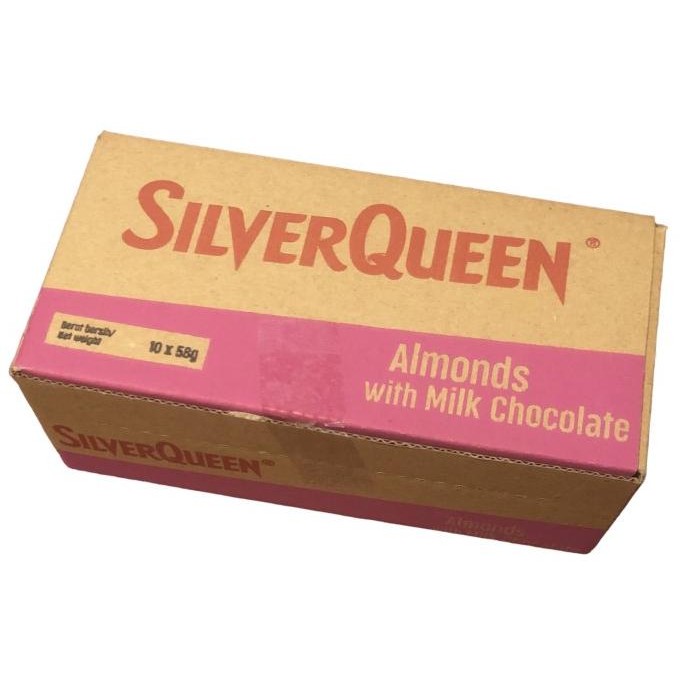 

Silverqueen Cokelat Almond Cashew 58 Gram 1 BOX (10 PCS) GVS