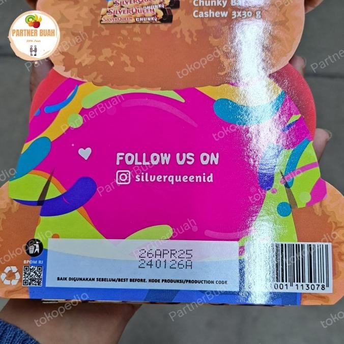 

Cokelat Silverqueen Boneka Chunky Bear 3 x 30 Grm GVS