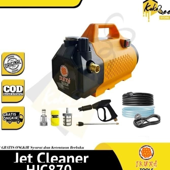 Mesin Jet Cleaner Ikura Hjc870 Variable Speed Bar Mesin Cuci Steam Mobil Ac / High Pressure Washer S