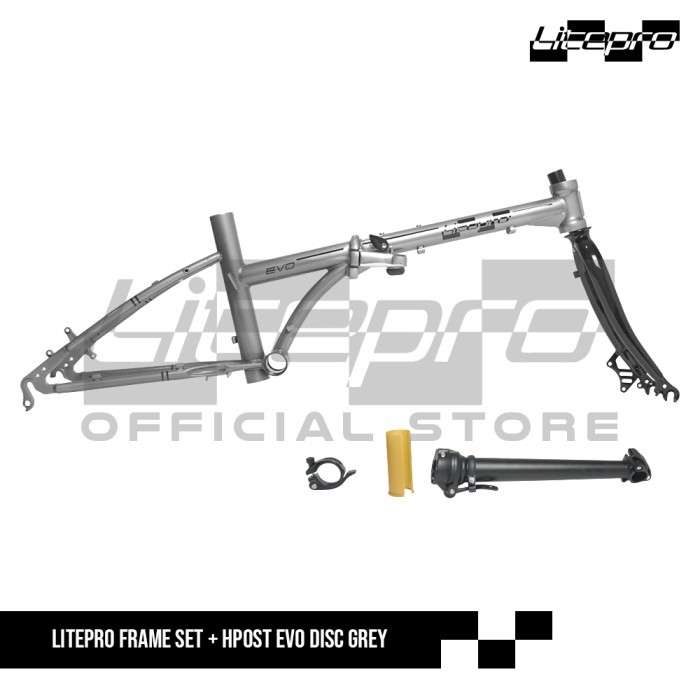 TERBARU LITEPRO FRAME SET EVO 20 inch DISCBRAKE FREE HANDLEPOST