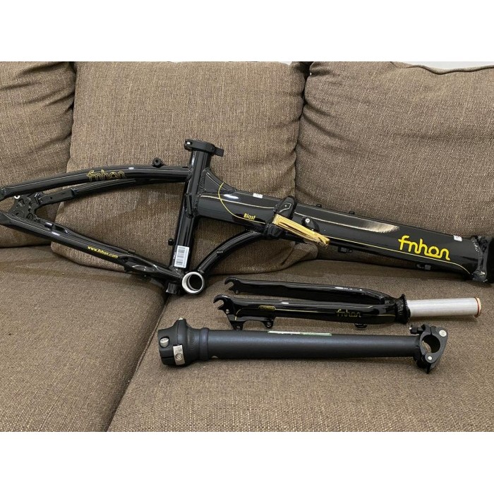 TERBARU Frame Fnhon Blast Black Gold Chrome 20 inch atau 22 inch Rare