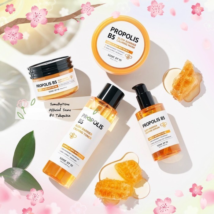 Some By Mi Propolis B5 Serries Original Serum Toner Cream Cleanser Mas