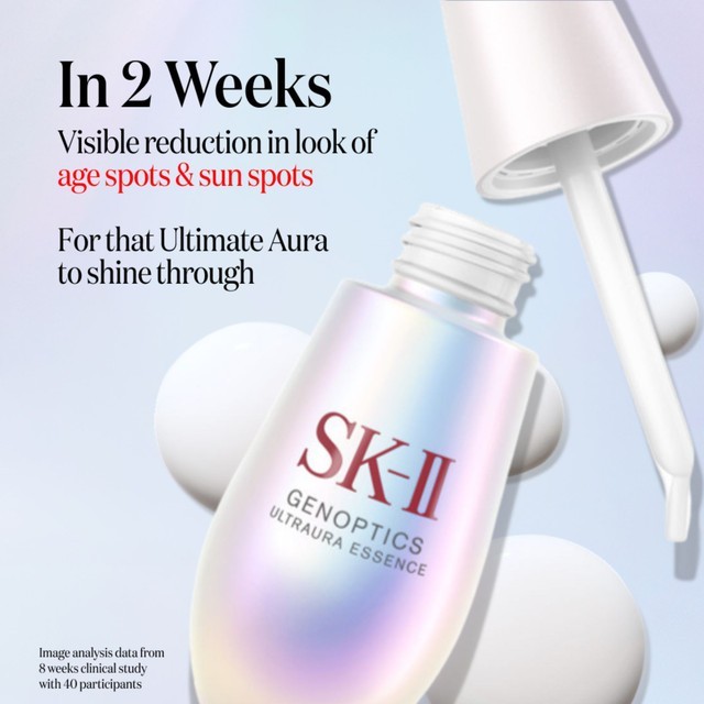 Sk-Ii/Sk2/Skii/Sk Ii Serum Genoptic Aura Essence 30Ml/Pencerah Wajah