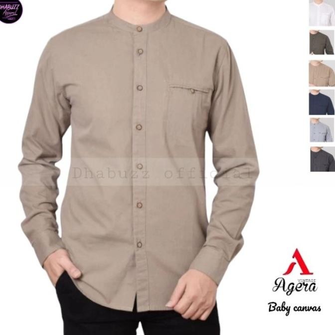BAJU KEMEJA KOKO KEMKO PRIA LENGAN PANJANG KANCING FULL AGERA ORIGINAL