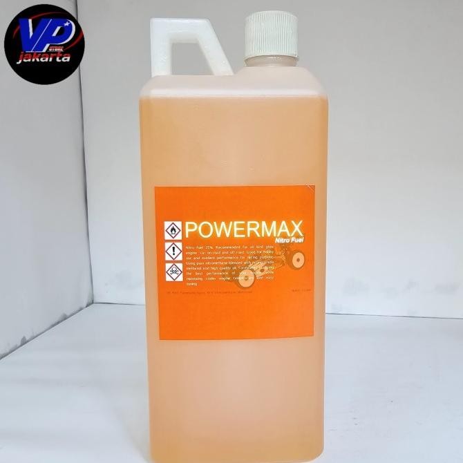 TERMURAH - Powermax Fuel Nitro 25% Bahan Bakar nitro Engine Rc kemasan 1L