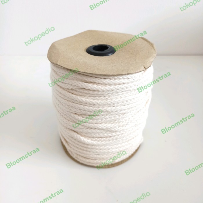 

Roll Tali Tambang Katun 3mm Kepang 3 mm Tali Tas Macrame Cotton Rope