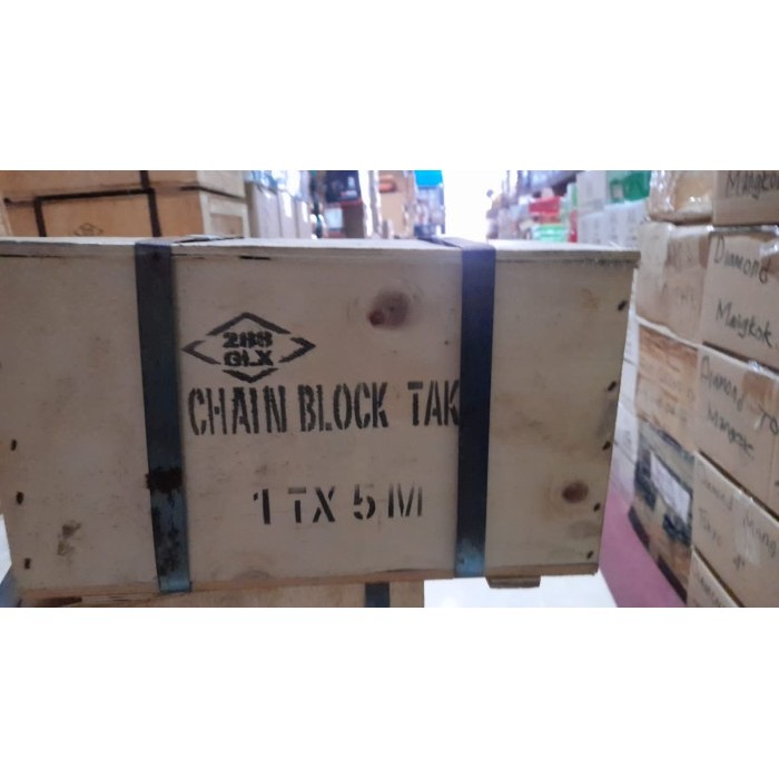 CHAIN BLOCK 1 TON 5 METER TAKEL KATROL KEREKAN 1 TON 5 METER