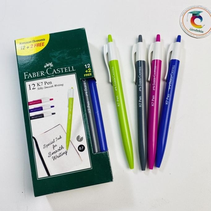 

,,,,,,,] Pulpen FABER CASTELL K7 Hitam 0.7mm