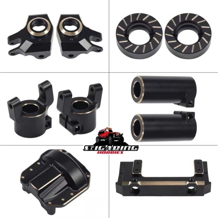 Brass Counterweight AXIAL SCX10 II AR44 Axle Pemberat Gardan