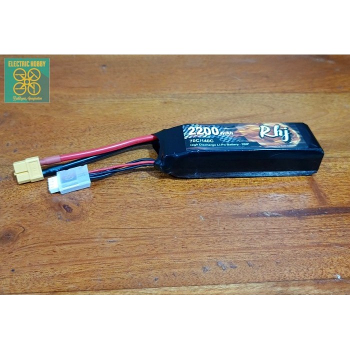 Lipo RHJ Battery-Baterai- Batre 3s - 3 Cell 2200 mah - 2200mah 70-140C