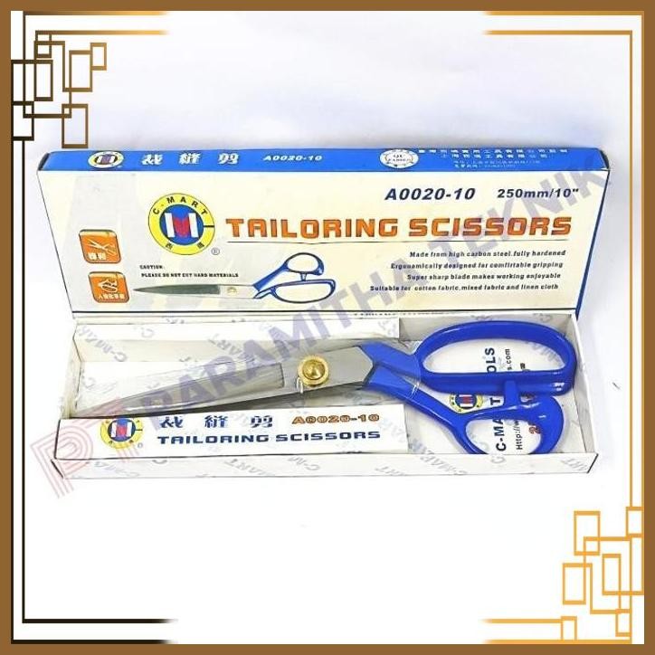 

[PMT] Gunting kain/ bahan kain/ tailoring scissors sheers / Taiwan 10" CMart