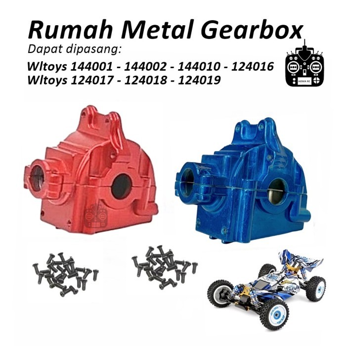 Gearbox Metal Wltoys 144001 124017 124019 RC Car Hobby