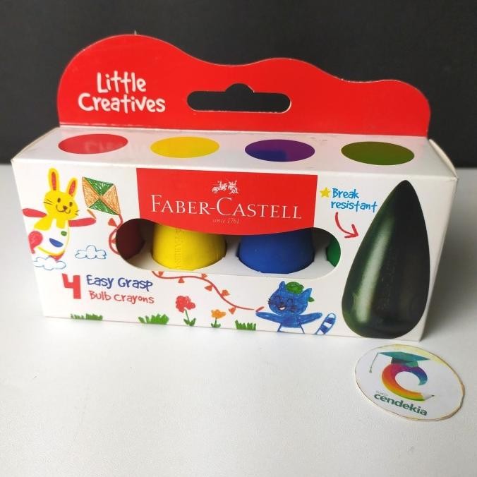 

:::::::] Krayon Easy Grasp Bulb Crayons FABER CASTELL Little Creatives