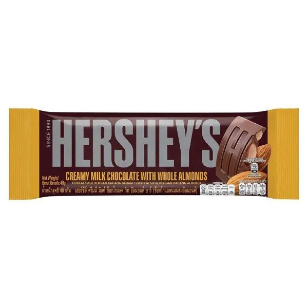 

HERSHEY'S CREAMY MILK CHOCOLATE 40 GR