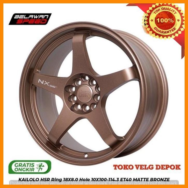 (BELAW) VELG MOBIL RACING RING 18 R18 HSR KAILOLO INNOVA RUSH TERIOS CIVIC TURBO SIENTA TOYOTA FT86