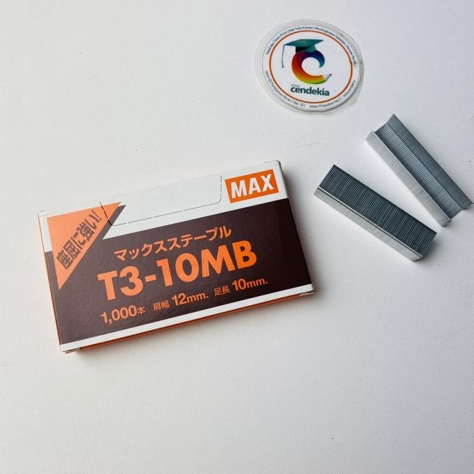 "'''] Isi Stapler Staples Tembak MAX T3-10MB Original Gun Tacker Hekter
