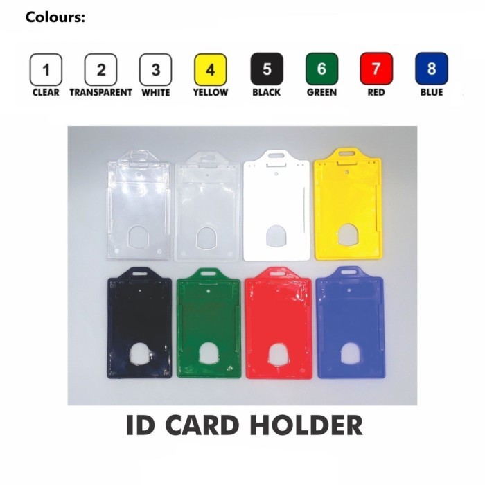 

(1Box / 100pcs)Tempat ID Card Holder / Hard Case ID Name Tag